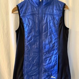Fila Blue and Black Sleeveless Vest